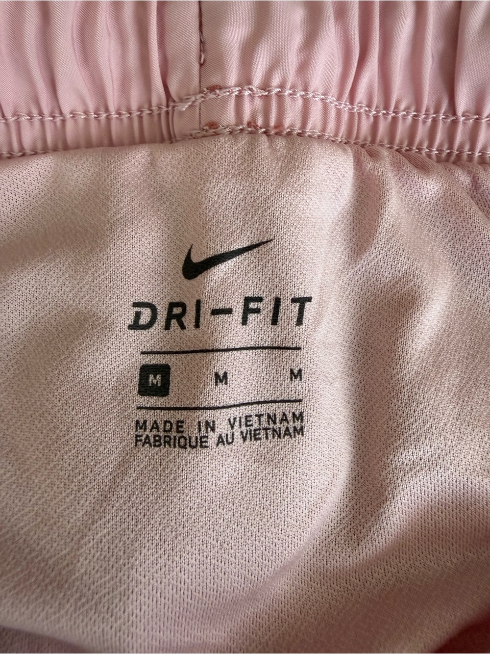 Nike Women’s Mauve Athletic Shorts with Light Pink Trim - Picture 4 of 4
